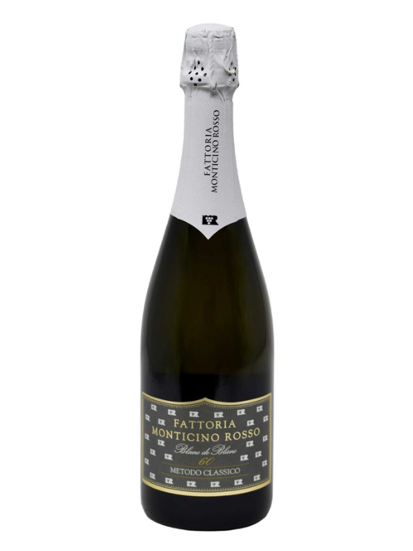 Vino Spumante Metodo Classico Blanc de Blancs Pas Dosé Millesimato 2018 60 mesi sui lieviti | Fattoria Monticino Rosso
