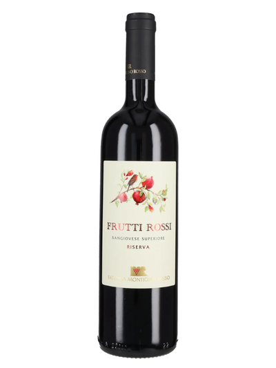 Sangiovese Riserva Frutti Rossi 2022 Romagna DOC – Vino Rosso Biologico Affinato in Tonneaux | Fattoria Monticino Rosso