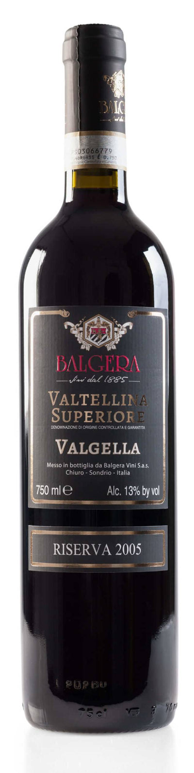 BALGERA - VALTELLINA SUPERIORE VALGELLA Riserva 2005